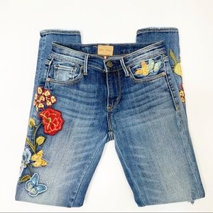 Driftwood Embroidered Marilyn Distressed Jeans 24